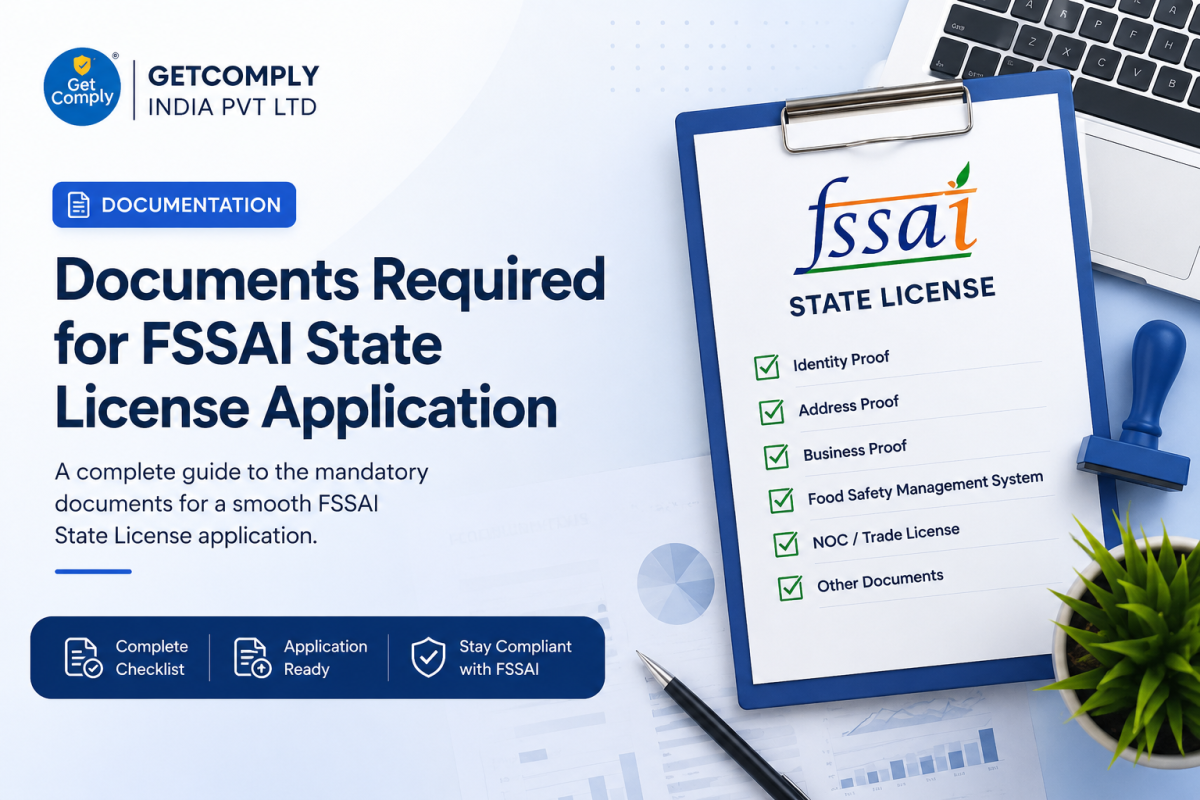 Documents Required for FSSAI State License Application